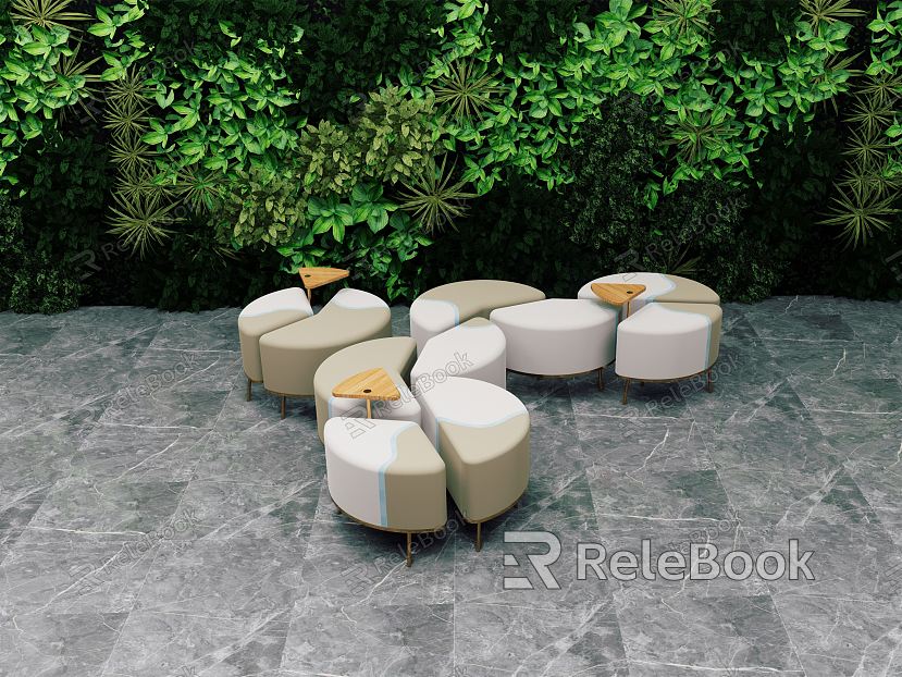 Modern outdoor chair public rest seat model