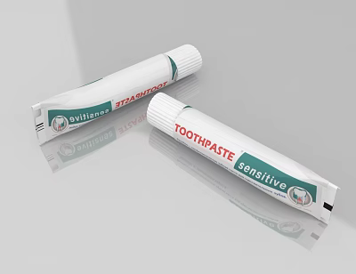 Willians Toothpaste Sensitive And Extra Fresh Types For Daily Oral Care Routine 3d model
