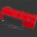 Red And Black Daily Living Essential With Compact Design For Home Use