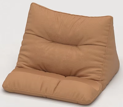 Brown Soft Floor Cushion For Comfortable Seating In Living Room Home Essentials 3d model