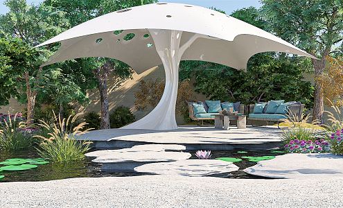 Modern Pavilion 3d model