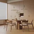 Modern table combination 3d model