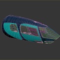 train light rail subway high-speed rail EMU modern train high-speed train high-speed locomotive EMU 3d model