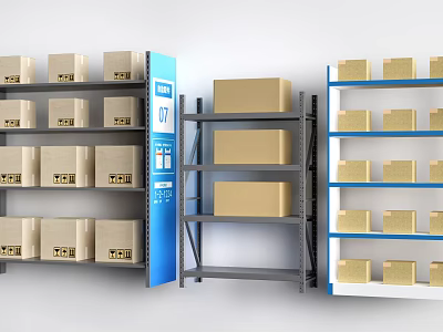 Modern Express Rack Express Storage Rack Simple Storage Rack 3d model