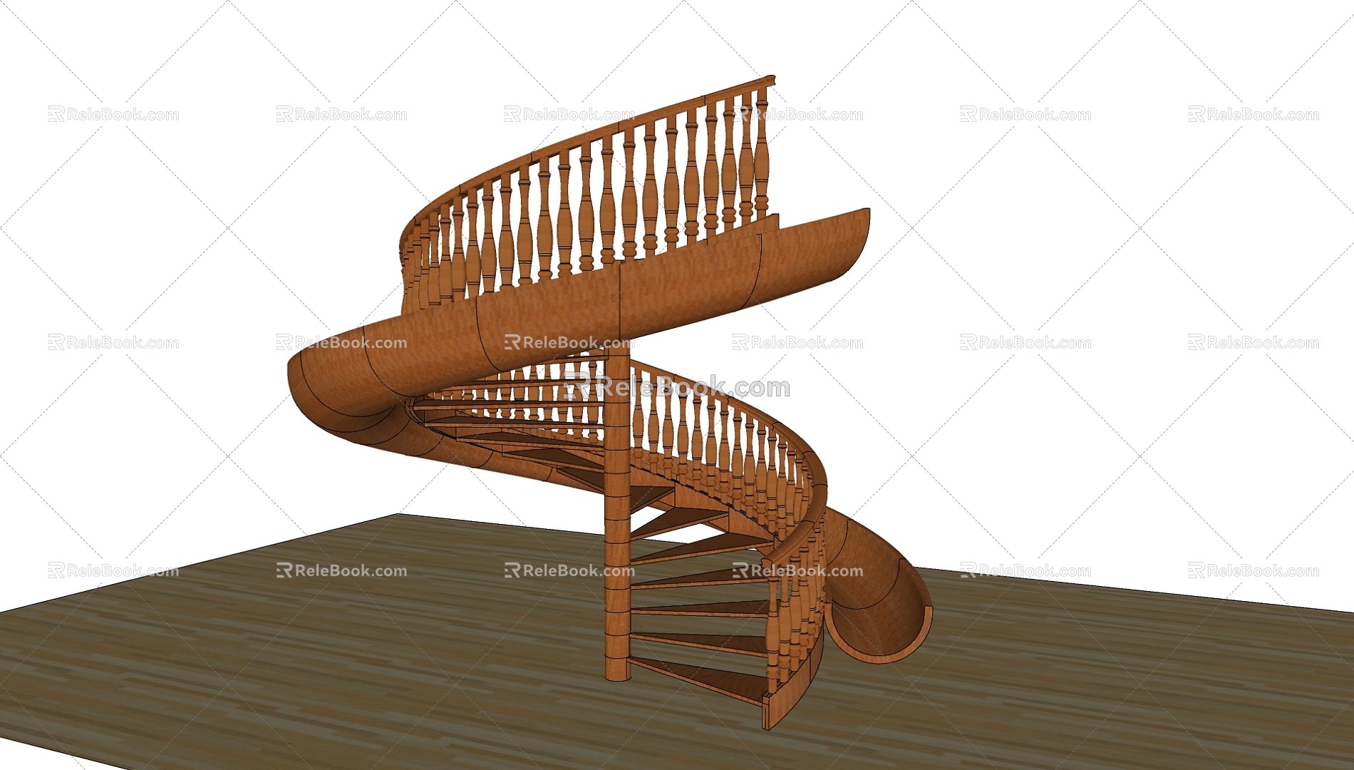 revolving staircase 3d model