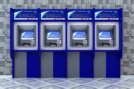 Modern ATM 3d model