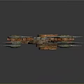 Ornate Multi Bladed Decorative Weapon With Colorful Metallic Blades And Circular Center