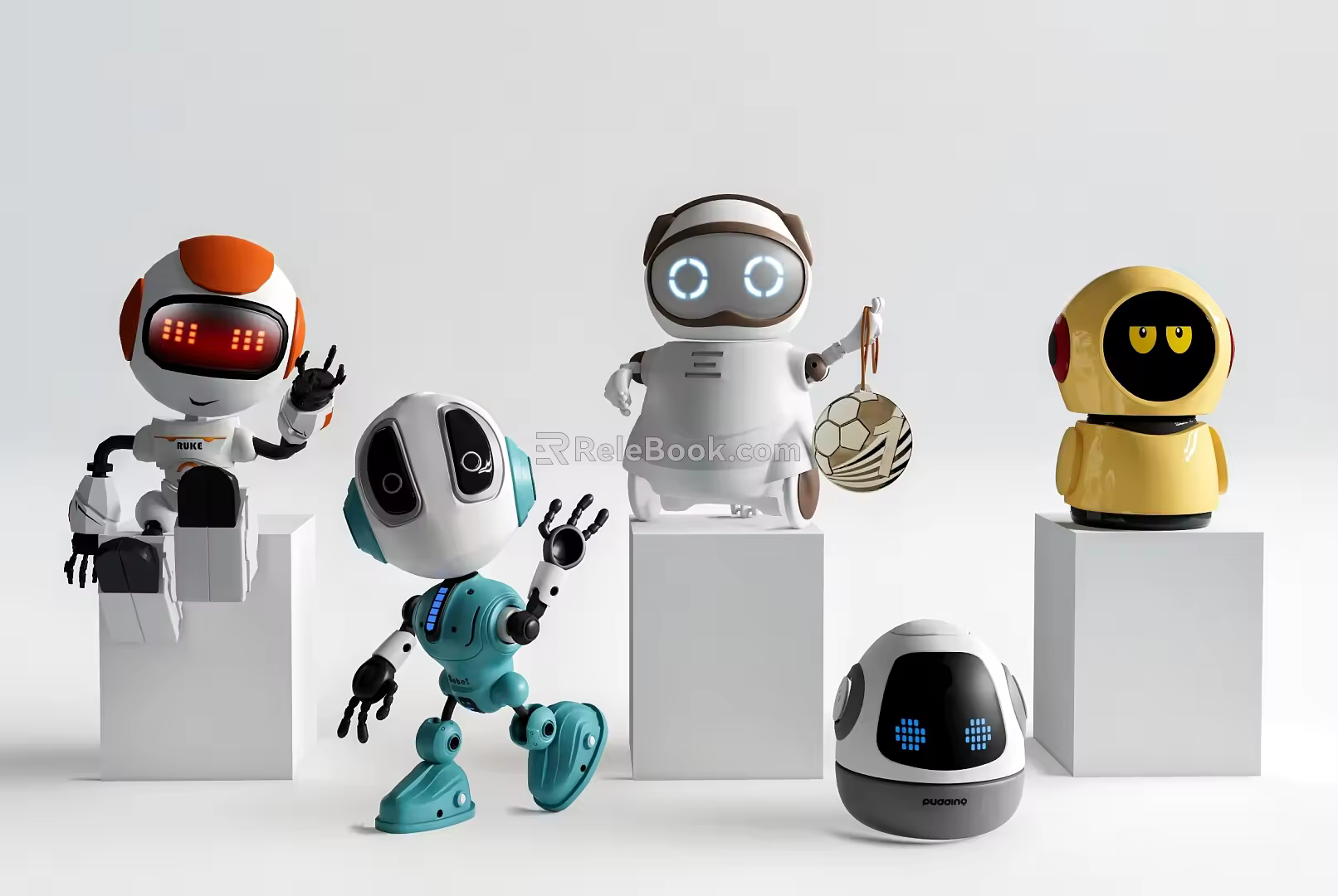 Modern Robot Toy Combo 3d model