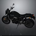 Black Modern Motorcycle Featuring Sleek Body Design Comfortable Seat And Stylish Mirrors