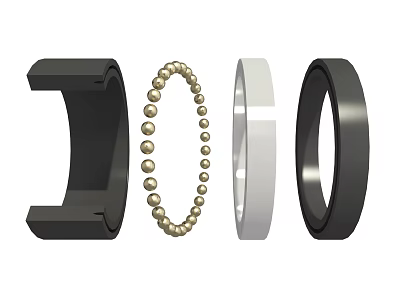 High Quality Hardware Tools Including Bearing Housing Ball Bearings Bushing And Rings 3d model