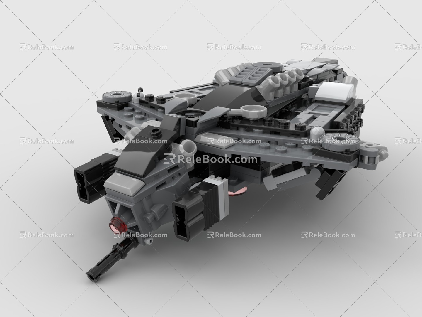 LEGO toy building blocks sci-fi fighter aircraft future aircraft 3d model