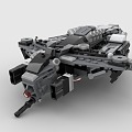 LEGO toy building blocks sci-fi fighter aircraft future aircraft 3d model