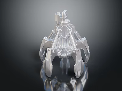 Multi Jaw Heavy Duty Metal Mechanical Claw Tool For Industrial Handling Applications 3d model