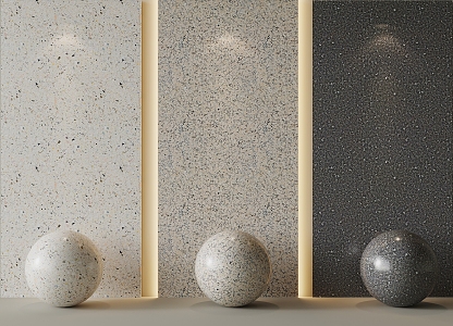 Modern granite marble terrazzo quartz stone 3d model