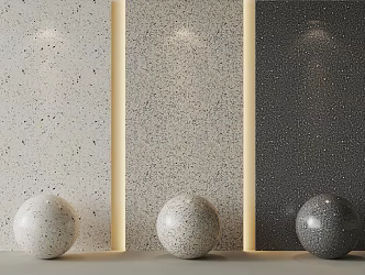 Modern granite marble terrazzo quartz stone 3d model