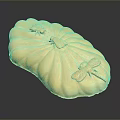 Yellow Decorative Pumpkin with Intricate Carved Bees and Dragonflies Design