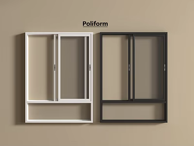 Poliform Cabinets With White And Black Glass Door Designs For Interior 3d model