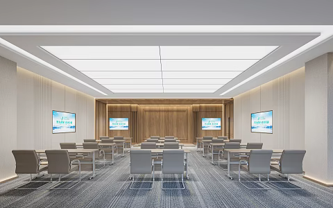 Large conference room 3d model