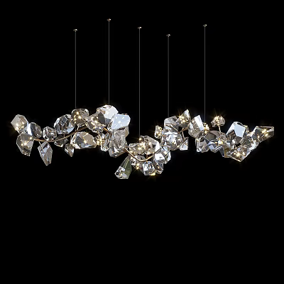 Light Luxury Chandelier 3d model