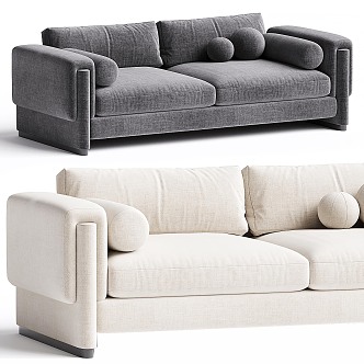 Modern Porada double sofa 3d model