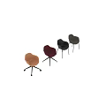Modern Upholstered Chairs In Black Gray Beige And Burgundy With Metal Legs