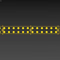 Modern Linear Chandelier With Multiple LED Bulbs Black Metal Bracket And Clear Glass Shades