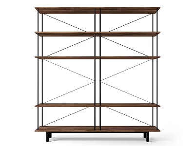 Modern Bookshelf Decorative Rack Bookshelf Magazine Rack 3d model