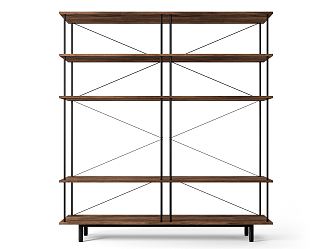 Modern Bookshelf Decorative Rack Bookshelf Magazine Rack 3d model