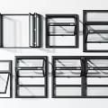 Architectural Modern Black Frame Windows With Various Opening Styles And Designs For Home