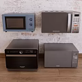 Modern Kitchen Appliances With Microwaves And Ovens In Various Styles And Colors