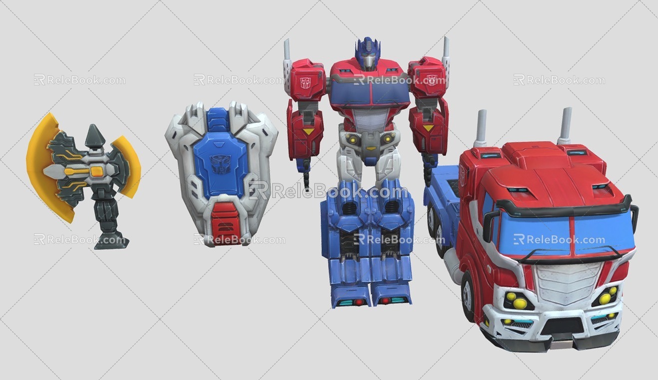 Transformers Optimus Prime Bumblebee Megatron Autobots 3d model