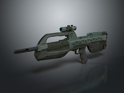 Sniper rifle sight sniper rifle sci-fi sniper rifle 3d model