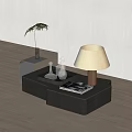 Coffee table combination lamp 3d model