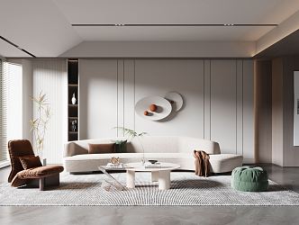 modern living room 3d model