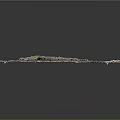 Detailed 3D Coastal Terrain Model With Rocky Cliffs Vegetation And Sand