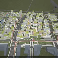 Modern Industrial Plant Urban Planning Layout With Road Network And Green Space Design