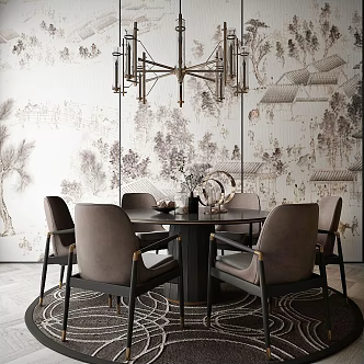 Dining Room Tables and Chairs 3d model