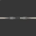 Adjustable Precision Measuring Tool With Green Body And Silver Metal Rods