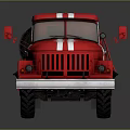 Red Tanker Truck With White Stripes And Number 19 Classic Design