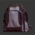 Stylish Maroon And White Backpack For Casual Daily Use With Comfortable Straps