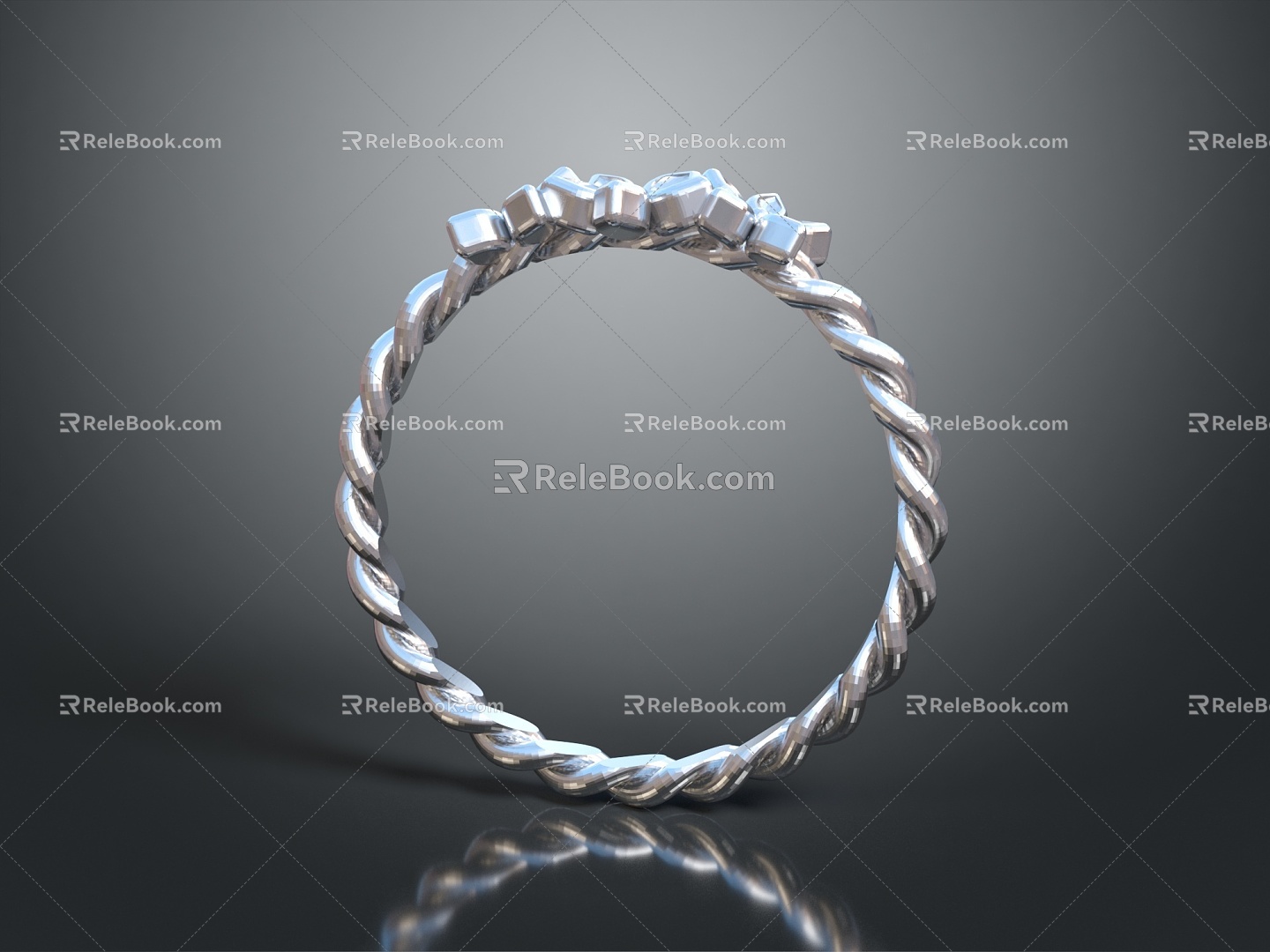 Modern Ring Diamond Ring Gem Ring Women's Ring 3d model