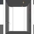 Modern Minimalist Elevator Corridor With Integrated Lighting 3d model