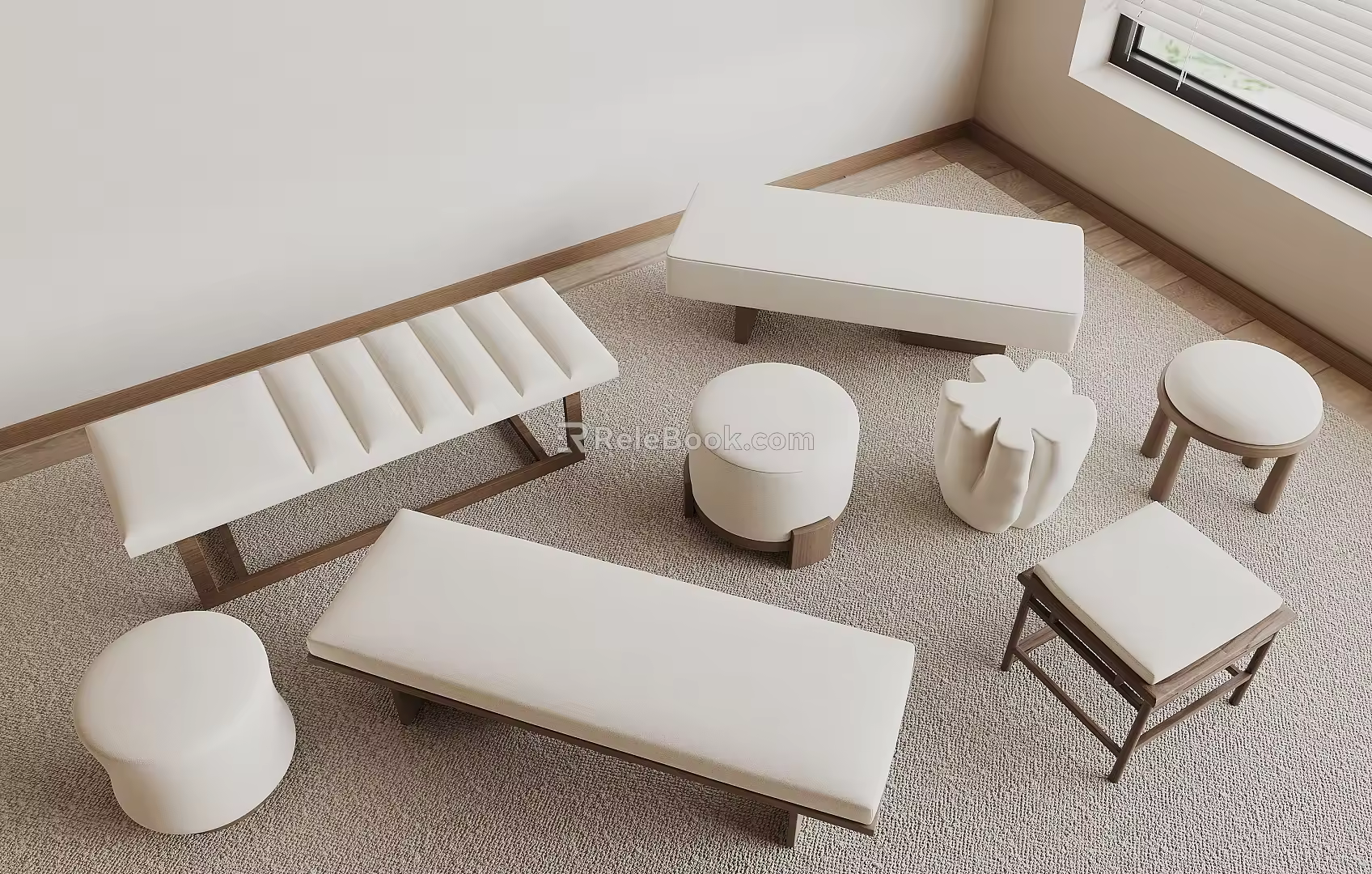 Modern Stool 3d model
