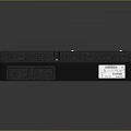 External Computer Accessory With Black Enclosure Blue Panel Label Sticker And Interface Ports