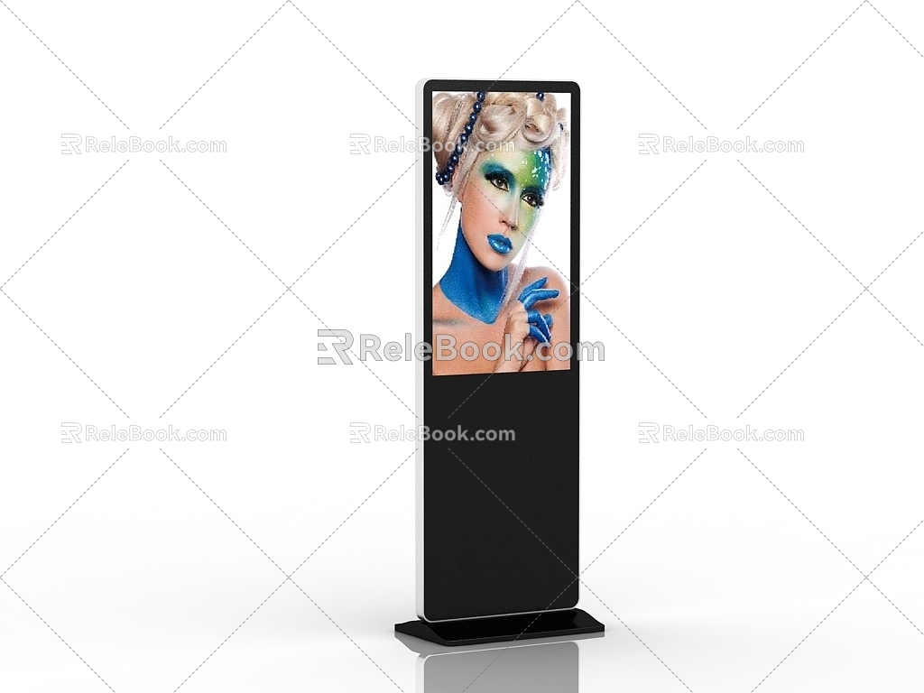 modern light box advertising light box 3d model