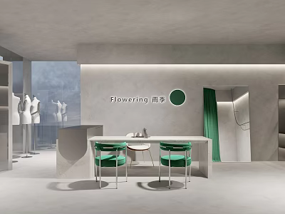 Modern Clothing Store 3d model
