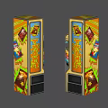 Commercial Popcorn Snack Vending Machines With Colorful Graphic Design For Public Spaces