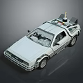 Old White Car With Damaged Body Broken Windows And Roof Time Device