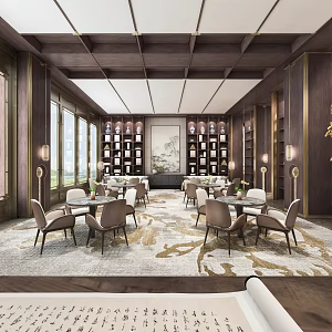 New Chinese Sales Office 3d model