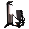 Fitness Training Equipment For Seated Workout With Weight Stack And Cable System